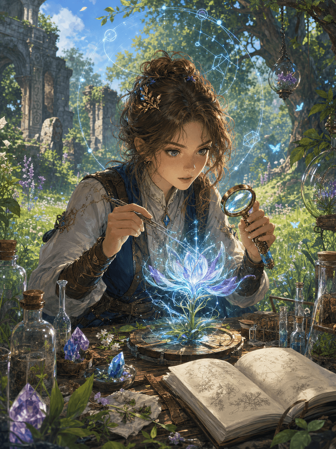 A Budding Scientist in a Fantasy World cover